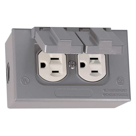 exterior metal outlet box|electrical outlet boxes metal.